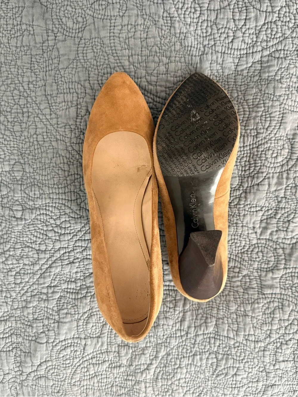 2010 Calvin Klein block heel